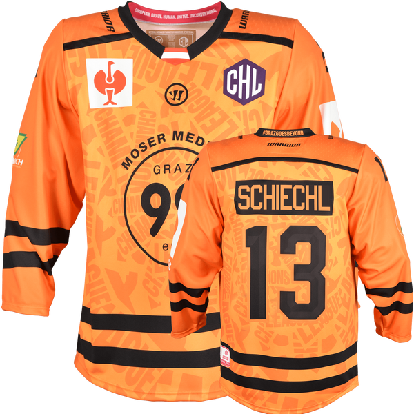 Graz99ers CHL Fantrikot 2026/27 Away Graz99ers CHL Fantrikot Away Vorder- und Rückansicht