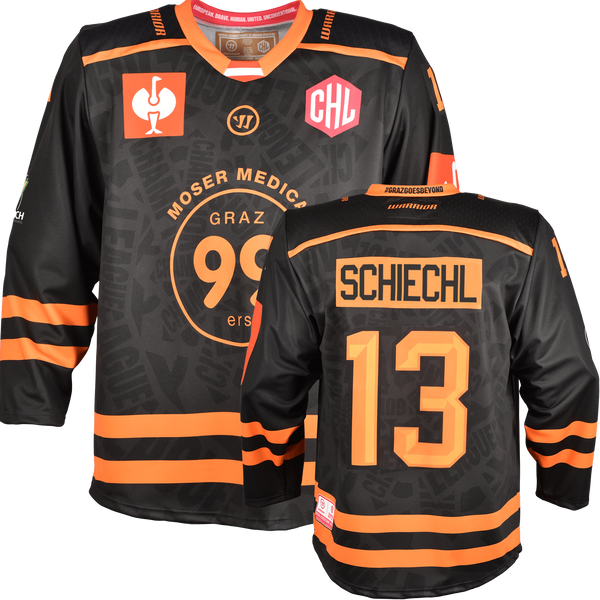 Graz99ers CHL Fantrikot Home Vorder- und Rückansicht