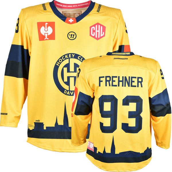 HC Davos CHL Fantrikot 2026/27 Away HC Davos CHL Fantrikot Away Vorder- und Rückansicht