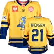 Herning Blue Fox CHL Fantrikot Away Vorder- und Rückansicht