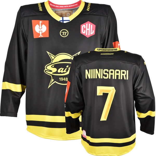SaiPa Lappeenranta CHL Fan Jersey 2026/27 Away SaiPa Lappeenranta CHL away fan jersey front and back view