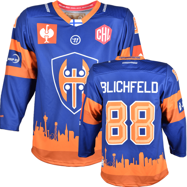 Tappara Tampere CHL Fantrikot Home Vorder- und Rückansicht
