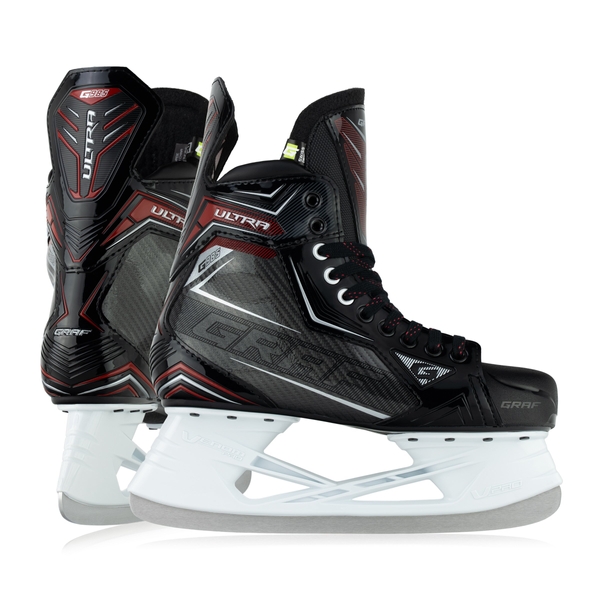 GRAF Ultra G985 Youth combo GRAF Ultra G985 Eishockey-Schlittschuhe Youth Schwarz/Rot combo