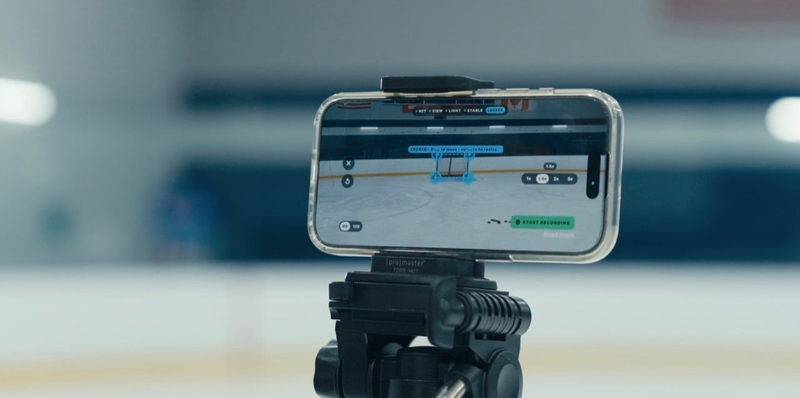 HeadsUpHockey Shooting Trainer Smartphone-Setup