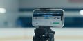 HeadsUpHockey Shooting Trainer Smartphone-Setup