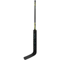 Warrior Answer 26" goalie stick black/yellow – left hand, front view Warrior Answer goalie stick 26 in, black/yellow, left hand – full view