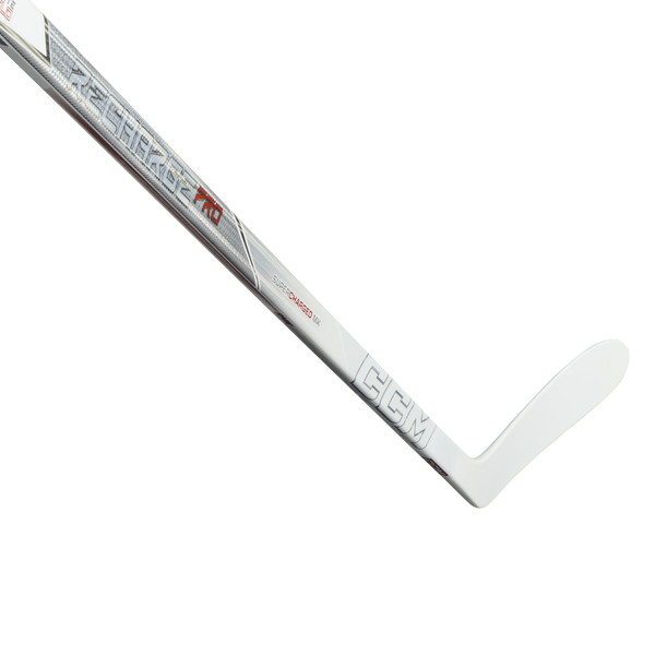 CCM Tacks Recharge Pro White Intermediate Eishockeyschläger – Abbildung Senior-Modell, Ansicht 2