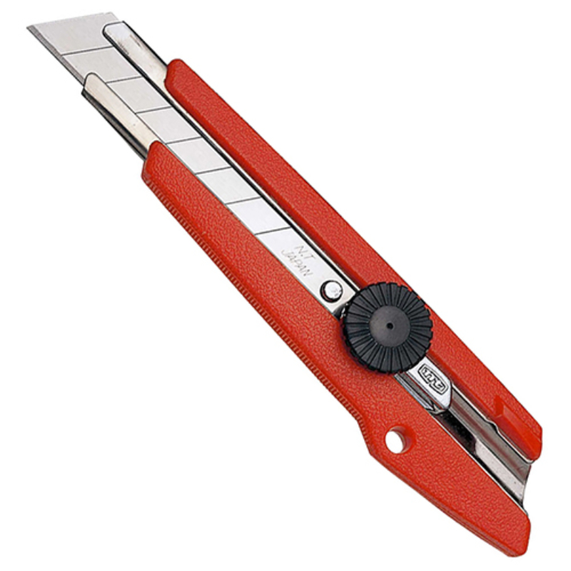 NT Cutter L-500P Utility Knife Snap Off Blade 18mm Screw Lock Red