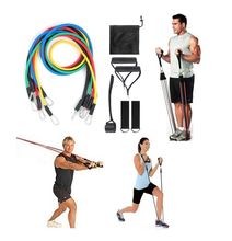 Set Resistance Band Fitness Band Doorgym Widerstandsbänder Set mit 11 Teilen