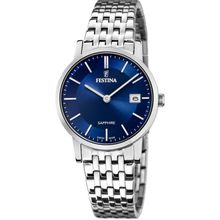 Festina Swiss Made F20019/2 Sapphire Silberblau Damenuhr