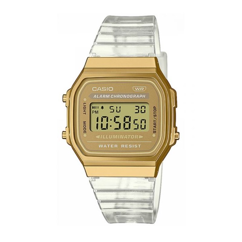 Casio Vintage A168XESG-9AEF Transparent Band