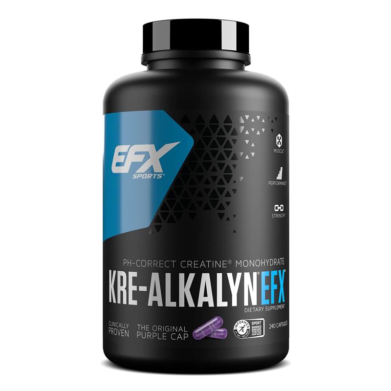 EFX Kre-Alkalyn, 120 / 240 Caps, Patented Creatin
