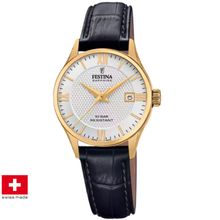 Festina F20011/1 Swiss Made Correa Klassik Damenuhr
