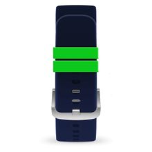 Junior watch strap silicone size S 20mm blue, green