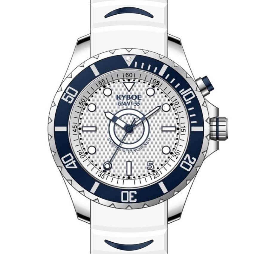 Kyboe GS.55.S.SW.DB.WH Giant 55 Raylay Herrenuhr