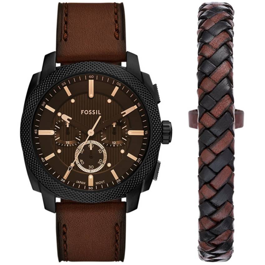 Fossil FS6102SET Machine Herren Uhr & Armband