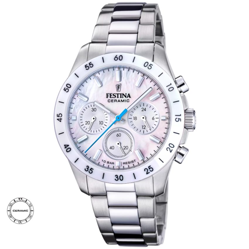 Festina F20693/1 Ceramic Chrono Damenuhr