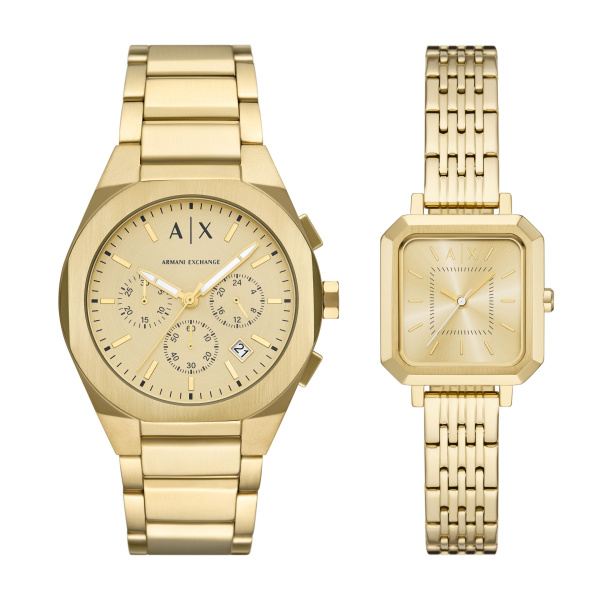 Armani Exchange AX7171SET Uhren-Set Das perfekte Duo für SIE & IHN