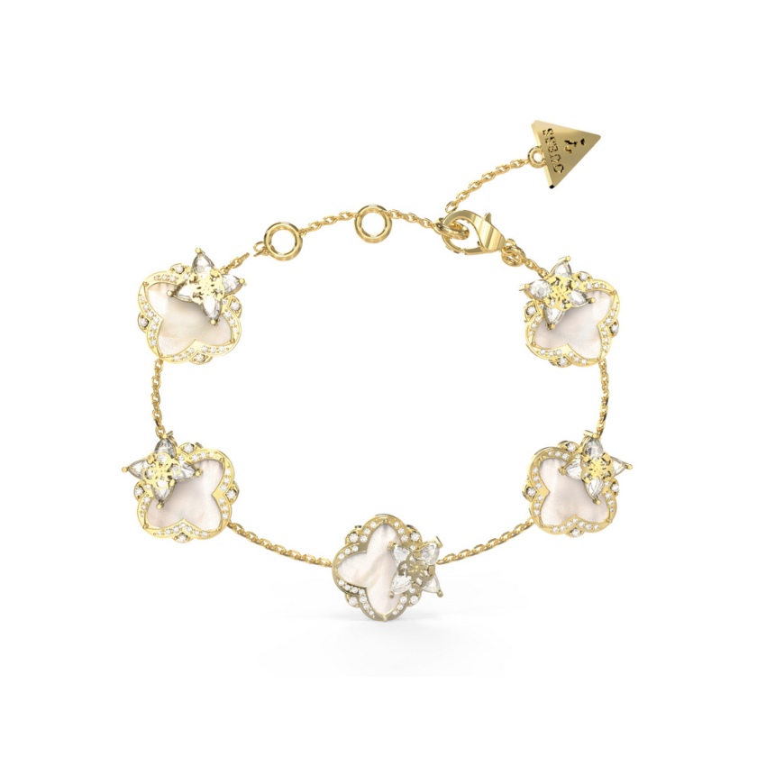 Guess JUBB05582JWYGS Armband Kleeblatt Gold