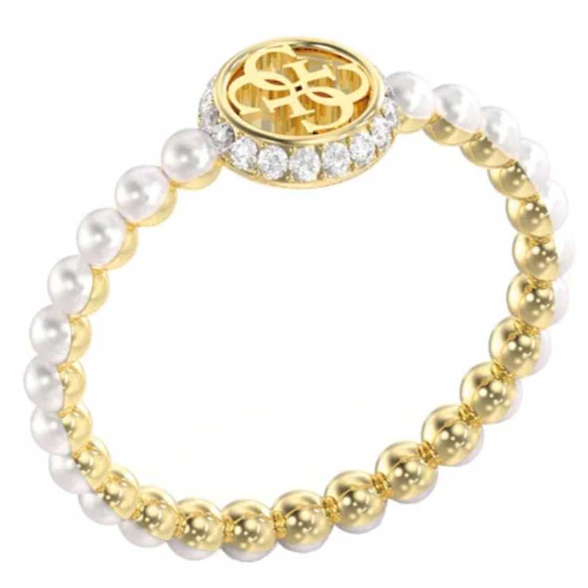 Guess JUBR05522JWYG Tiny Pearl Damen Ring