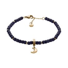 Skagen SKJ1890710 Bracelet – Black Stones & Gold Moon