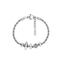 Diesel Men's Bracelet DX1622040 – Silver Stainless Steel Bracelet with Modern Design
