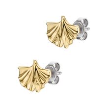 Emporio Armani Damen Ohrringe EGS3264710 – Ginkgo Design aus Edelstahl & IP Gold