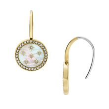 Fossil JF04867710 “Merrit Classic” Mother‑of‑Pearl Ohrhänger – Gold‑Tone