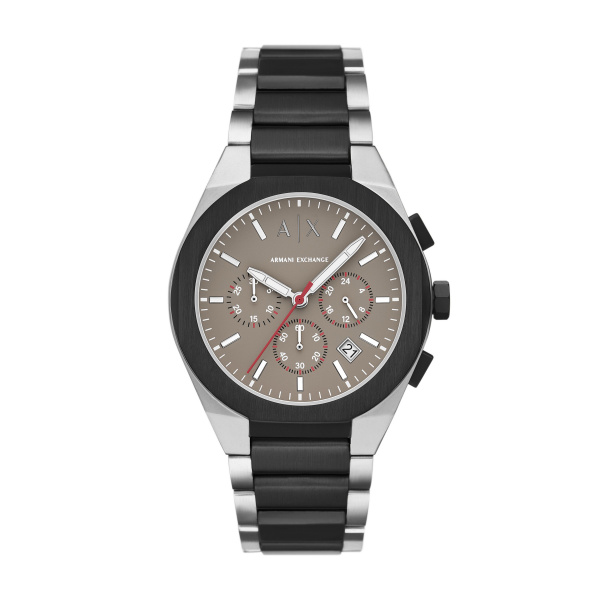 Armani Exchange AX4199 Herren Chronograph – Stilvolle Edelstahl Uhr in Schwarz & Grau