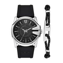 Diesel Men’s Watch DZ4700SET – Stylish Silicone Strap Watch with Matching Bracelet Set