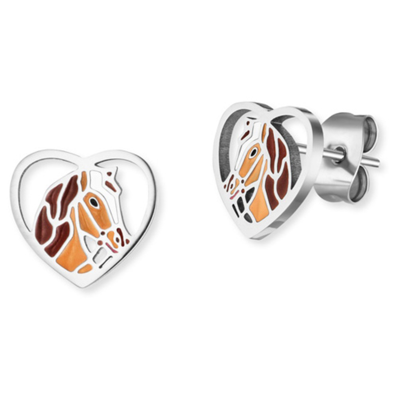 Herzengel HEES-HORSE-HEART-S Kinder Ohrringe