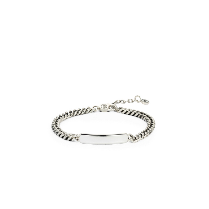 Buddha to Buddha 001J0190801 Essential Bar Silver Herren Armband