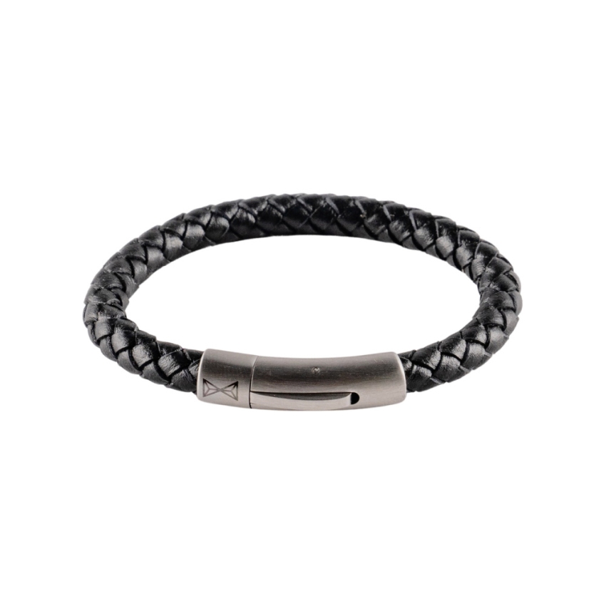 AZE Jewellery AJ-BL401-A Iron Single String Black Junior Armband
