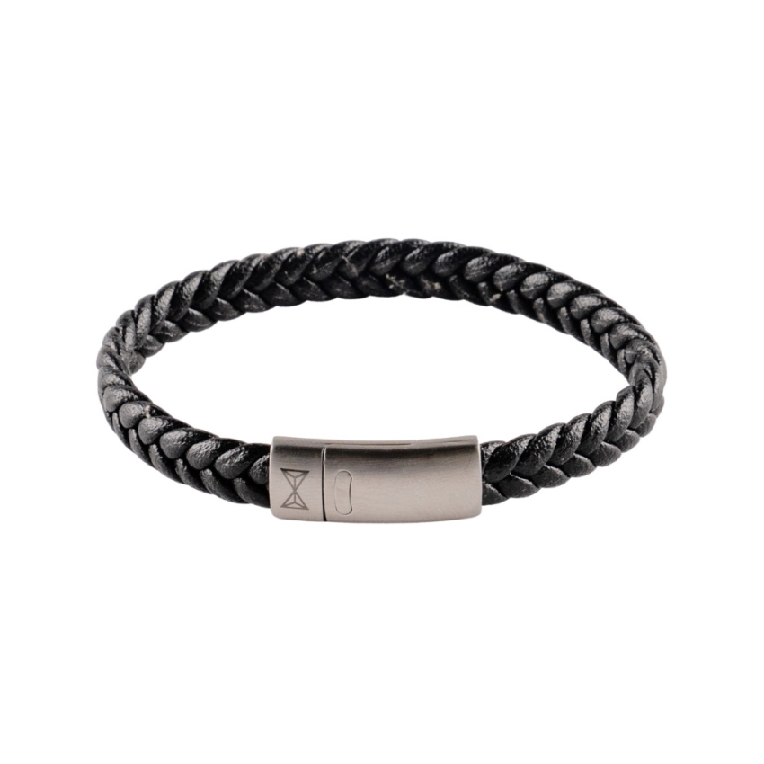 AZE Jewellery AJ-BL403-A Signle Flat String Black Junior Armband