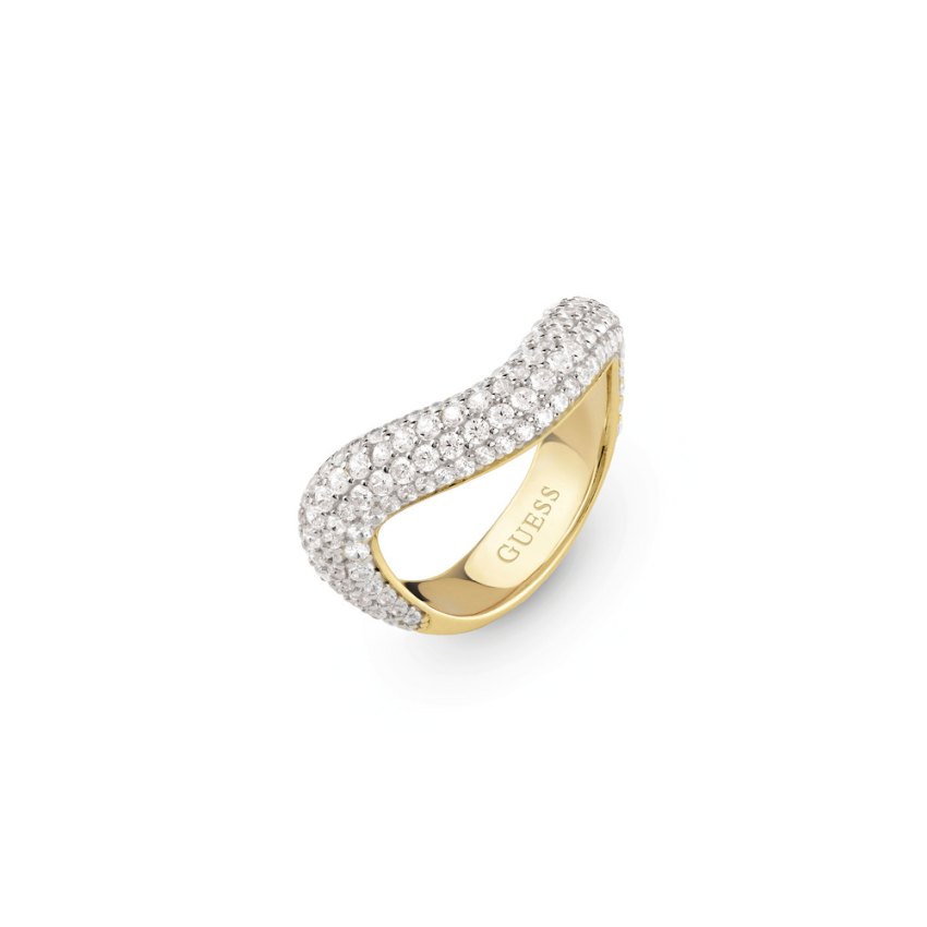 Guess JSBR05071JWYG Double Wave Damen Ring
