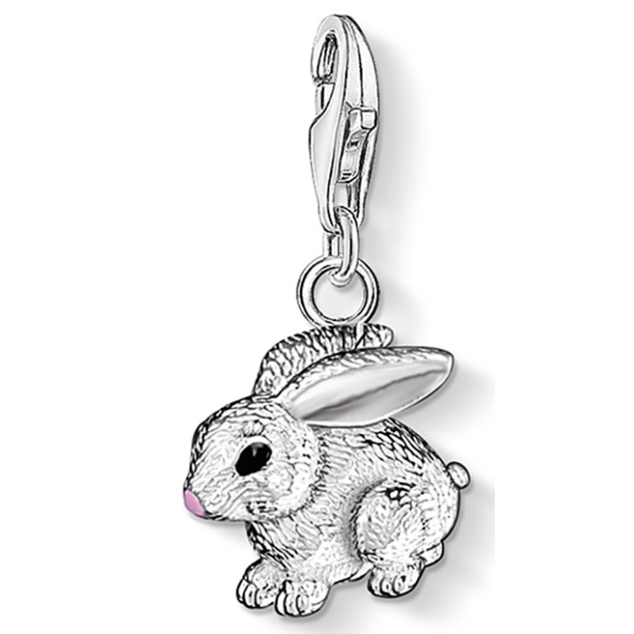 THOMAS SABO Women's Silver Rabbit Charm 0819-007-12