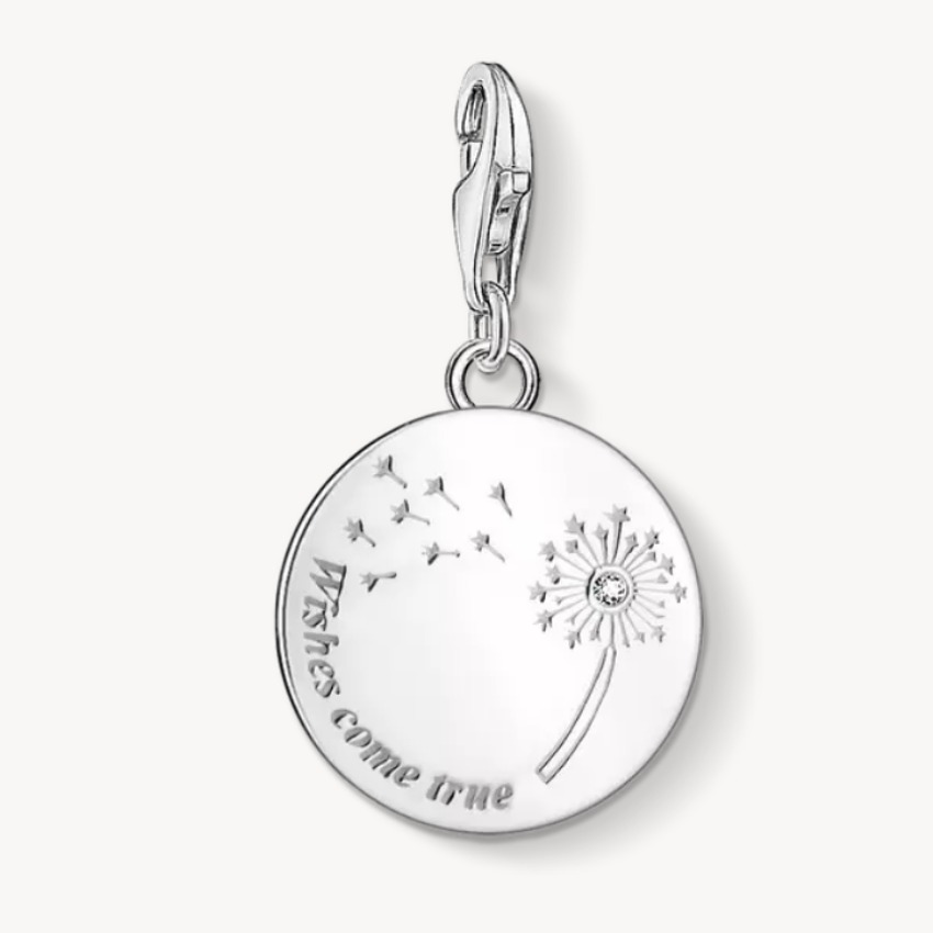 THOMAS SABO Women's Silver Wishes Come True Dandelion Charm 1457-051-21