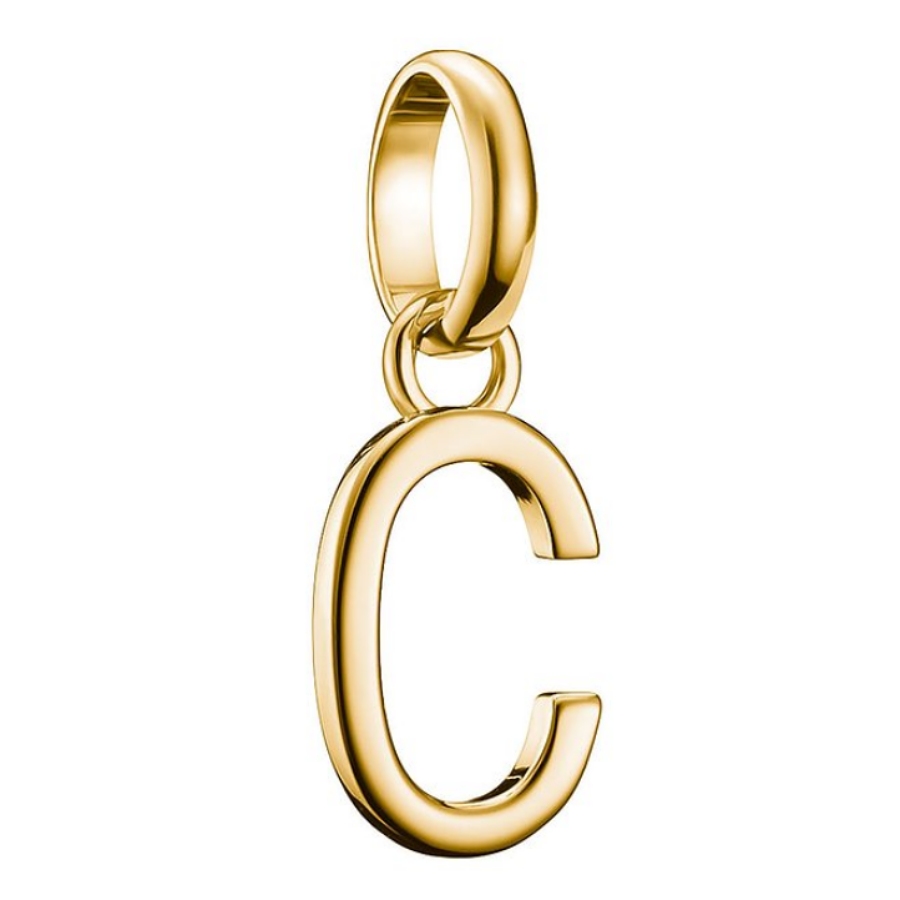 THOMAS SABO Charm Club Connect Gold Plated Letter C Charm CC1209-413-39