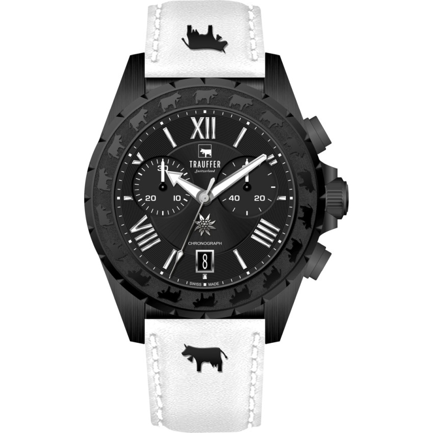 Trauffer TR-SP-02-NL-23 Black Chrono Herren Uhr