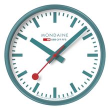 Mondaine MSM.25S11.1.D stop2go WiFi SBB Smart Wanduhr Grün