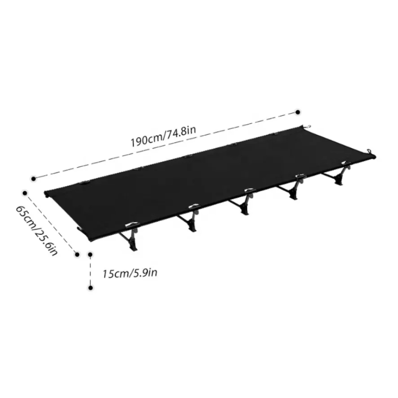 Surao tragbares Campingbett mit Aluminiumrahmen ultraleicht