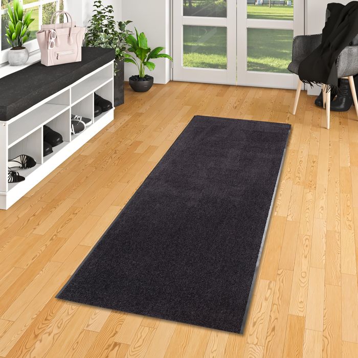 Proper Tex - Tapis de couloir Noir - Largeur 90 cm 
