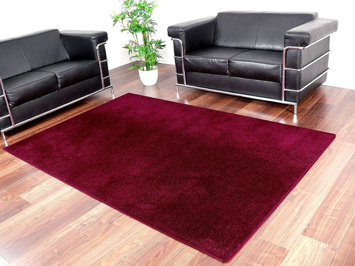 Edel Velours Teppich Pearl Burgund 