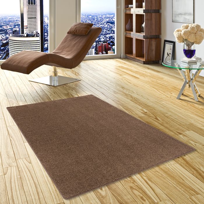 Hochflor Langflor Teppich Cottage Braun