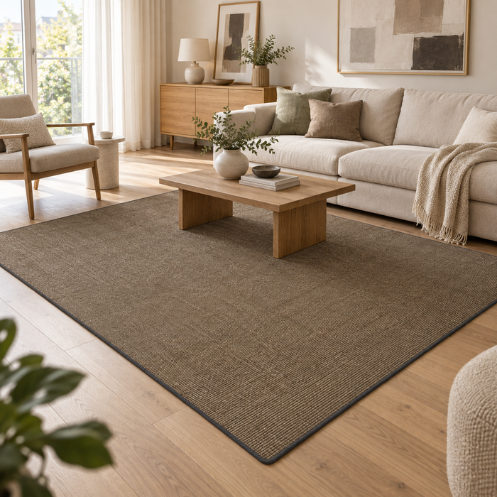 Sisal Natur Teppich Astra Grau Mix