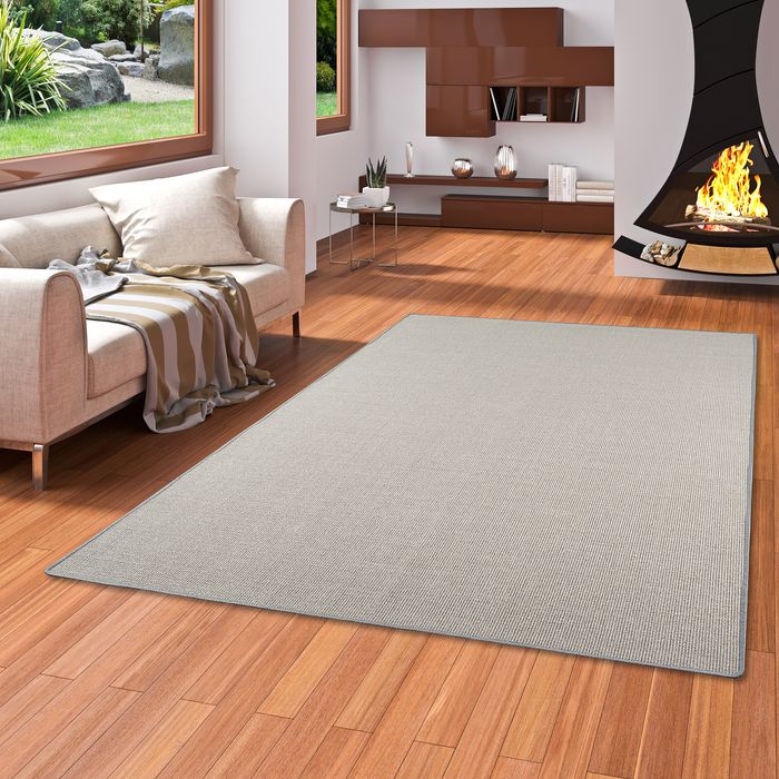 Sisal Natur Teppich Dekowe Grau