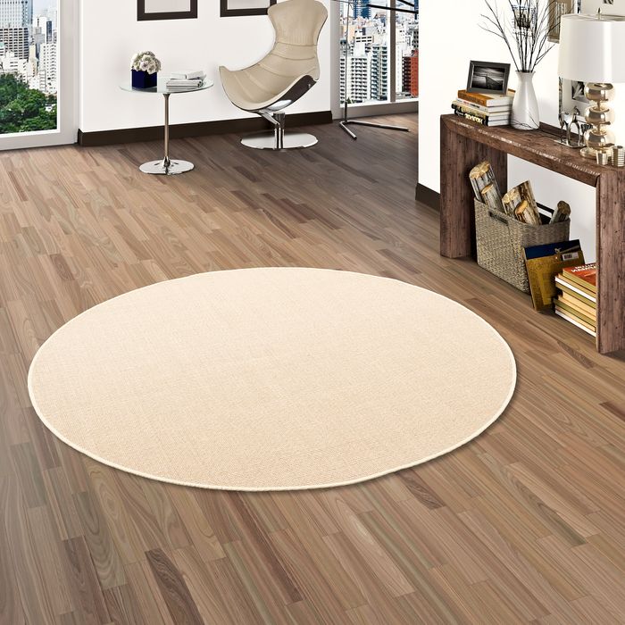Sisal Natur Teppich Dekowe Creme Rund