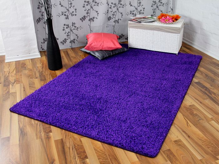 Hochflor Langflor Teppich Shaggy Nova Lila 