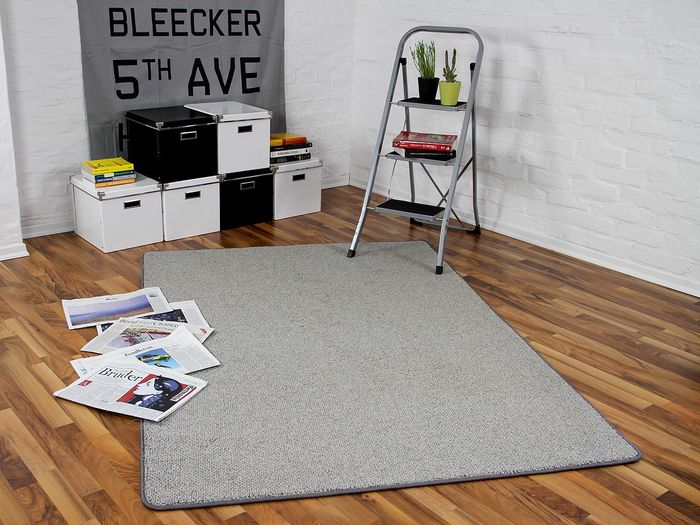 Natur Teppich Luxus Berber Venice Hellgrau 