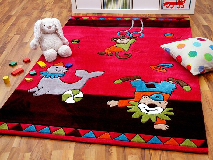 Lifestyle Kinderteppich Zirkus Pink